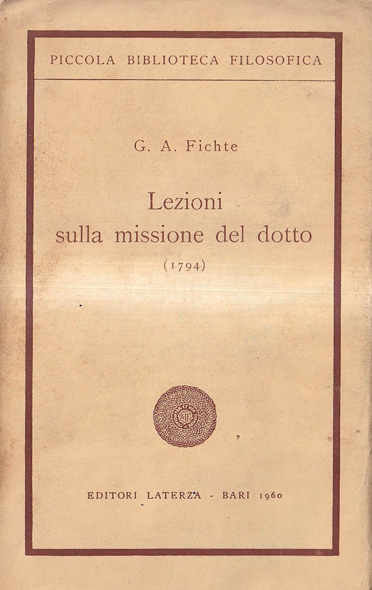 Lezioni sulla missione del dotto (1794)