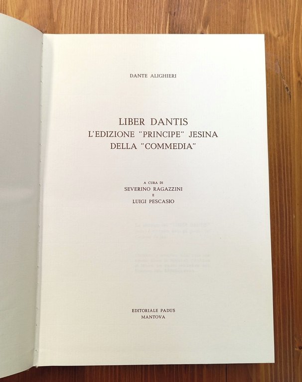 Liber Dantis: l'edizione "principe" jesina della "Commedia"