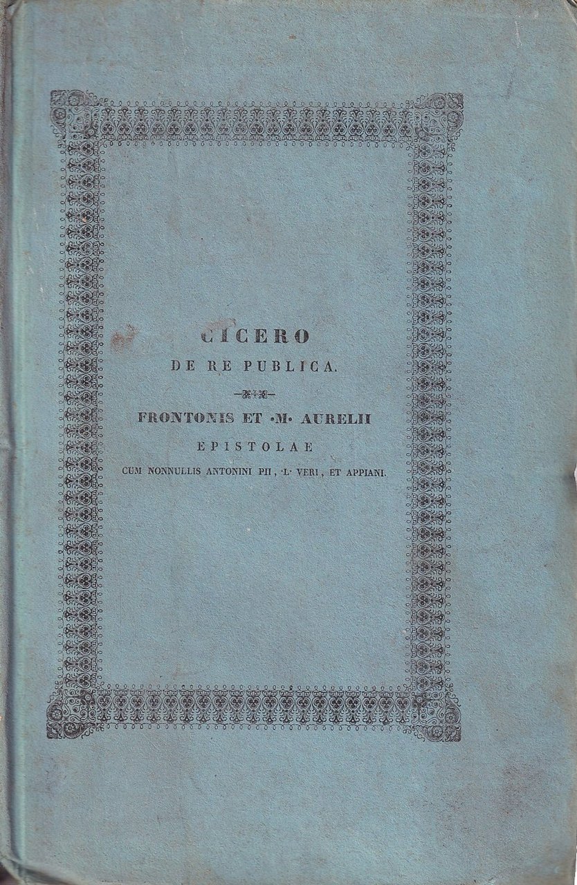 Librorum de re publica - Epistolae - Novem orationum | Immagine principale