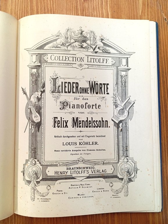 Lieder ohne Worte fur das Pianoforte von Felix Mendelssohn [Mendelssohn: … | Immagine Gallery 2