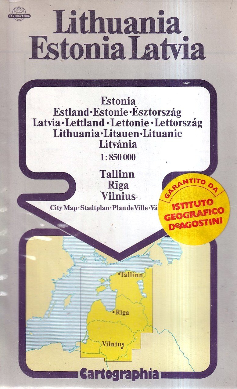 Lithuania Estonia Latvia. Tallinn - Riga - Vilnius: City Map …