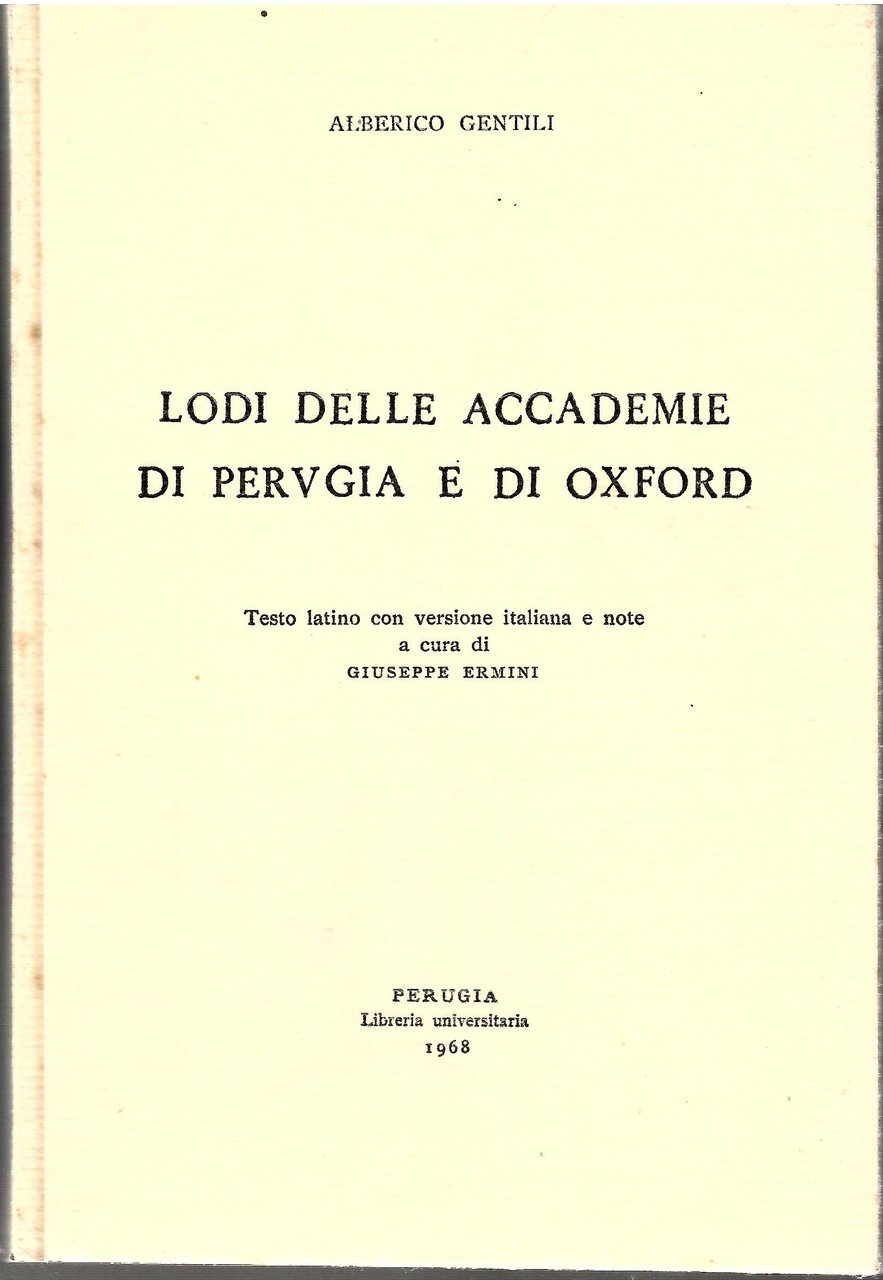 Lodi Delle Accademie Di Perugia e Di Oxford | Immagine principale