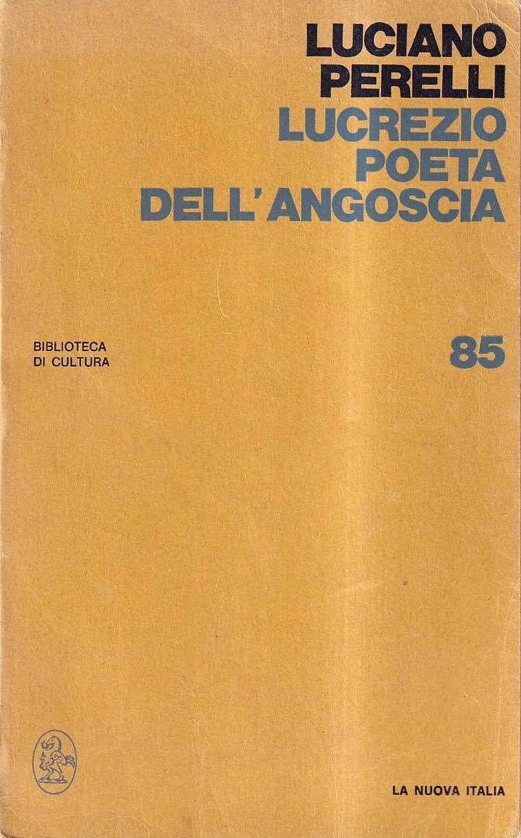 Lucrezio poeta dell'angoscia