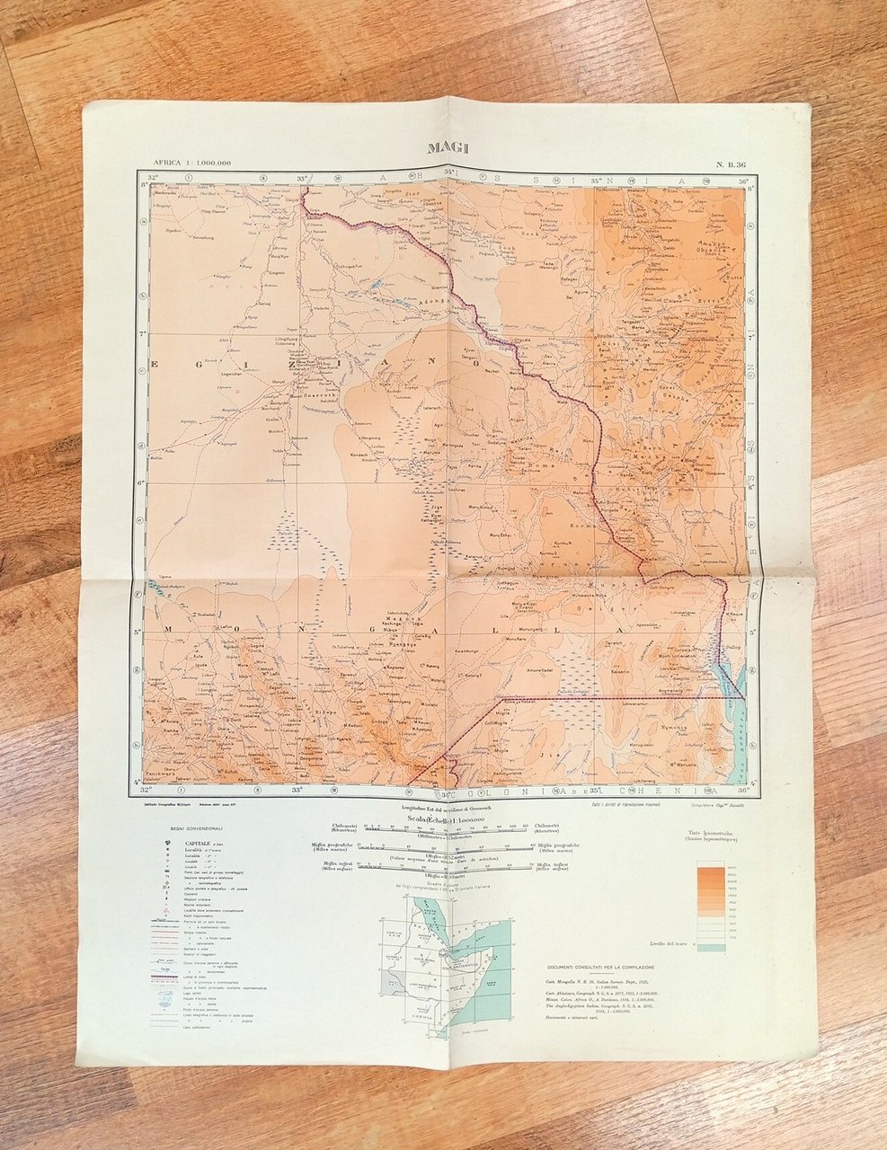 Magi [Africa Orientale, carta n. B-36, scala 1 : 1.000.000]