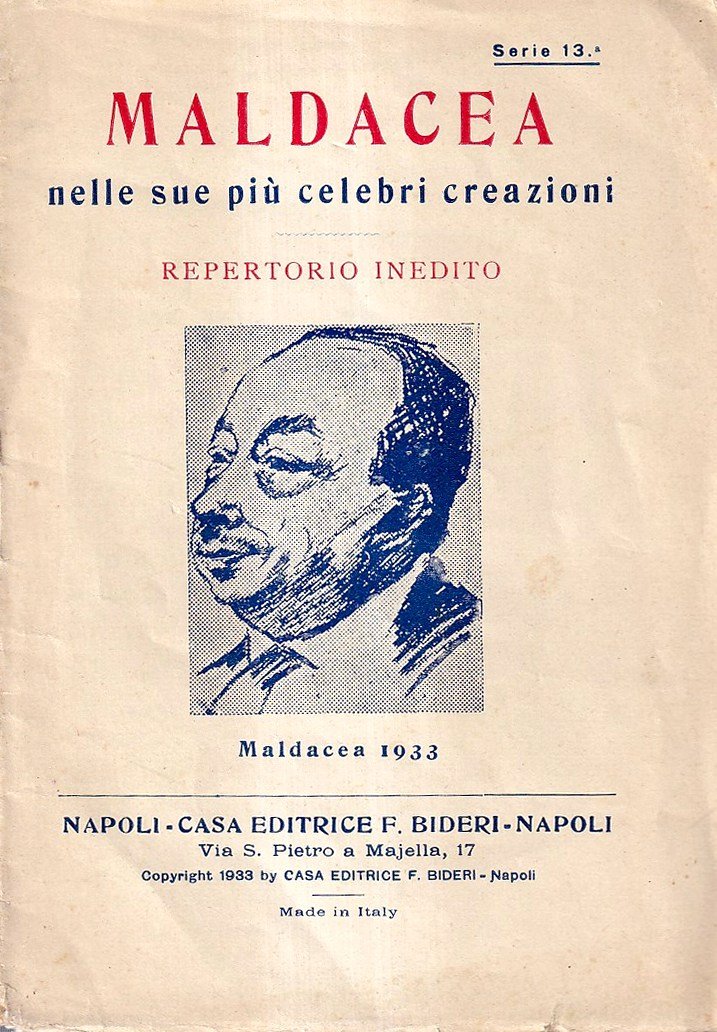 Maldacea Nelle Sue più Celebri Creazioni. Repertorio Inedito