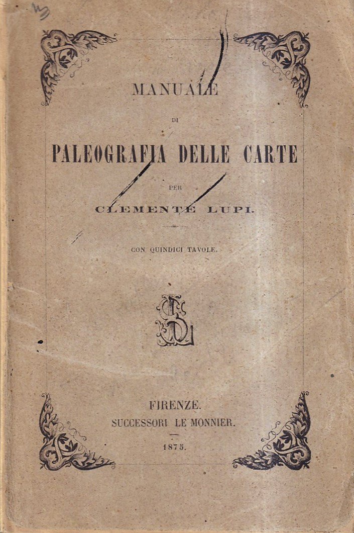 Manuale di paleografia delle carte