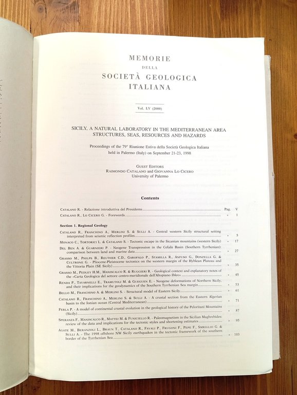 Memorie della Società Geologica Italiana. Volume LV [55] (2000)