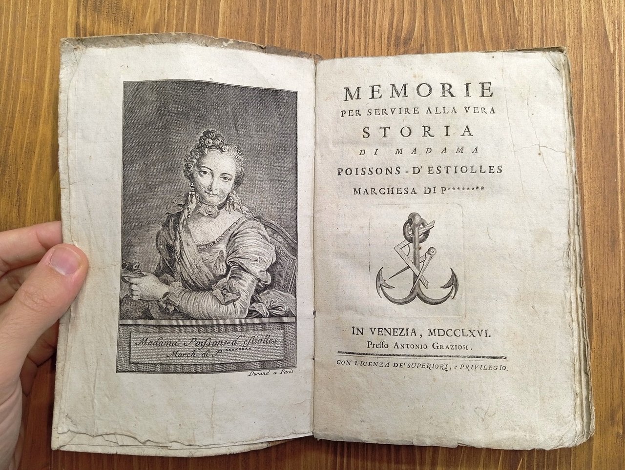 Memorie per servire alla vera storia di madama Poissons-d'Estiolles, Marchesa …