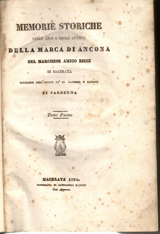 Memorie storiche delle arti e degli artisti della Marca di …