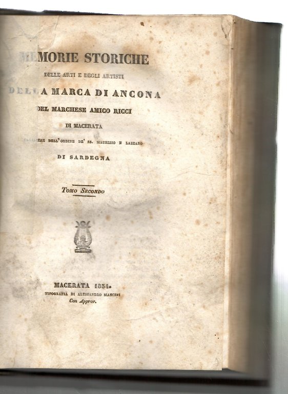 Memorie storiche delle arti e degli artisti della Marca di …