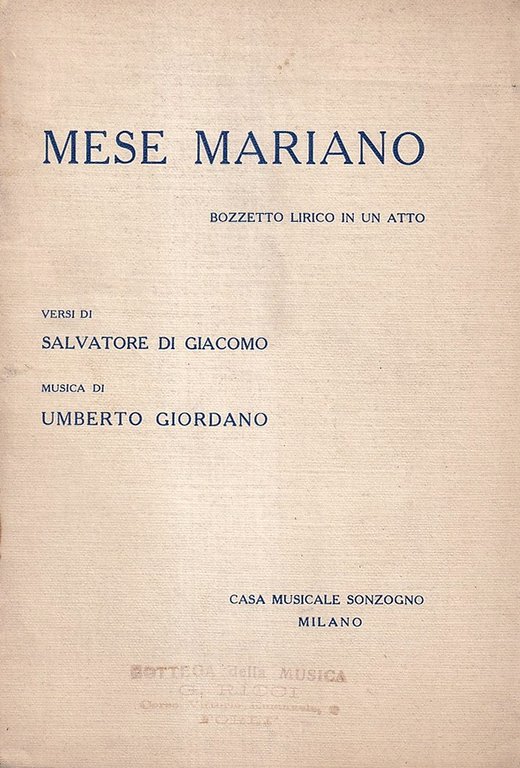 Mese mariano. Bozzetto lirico in un atto | Immagine Gallery 2