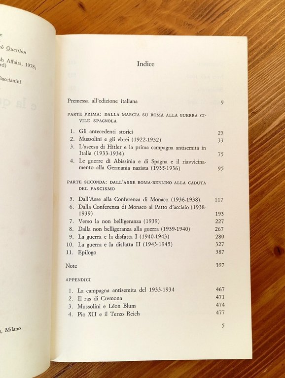 Mussolini e la questione ebraica. Le relazioni italo-tedesche e la …