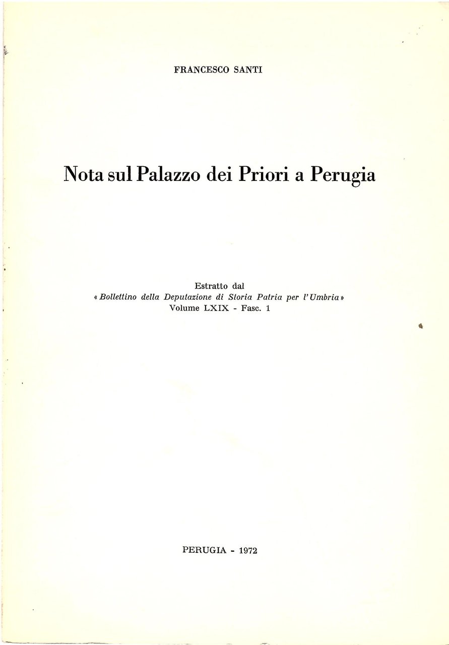 Nota sul Palazzo Dei Priori a Perugia | Immagine principale