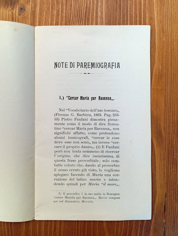 Note di paremiografia