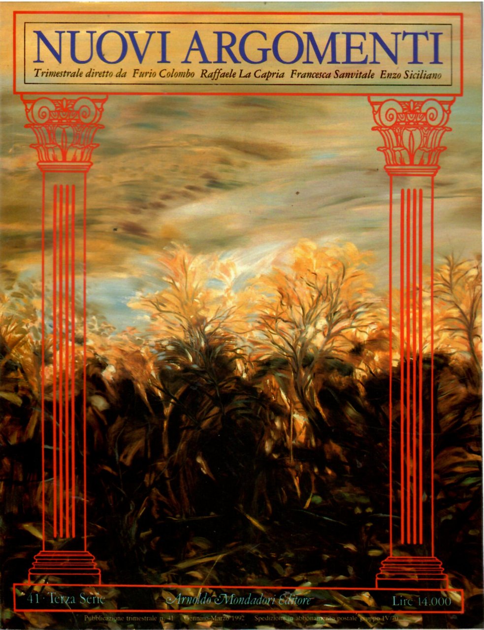 Nuovi Argomenti Terza Serie 41 Gennaio Marzo 1992