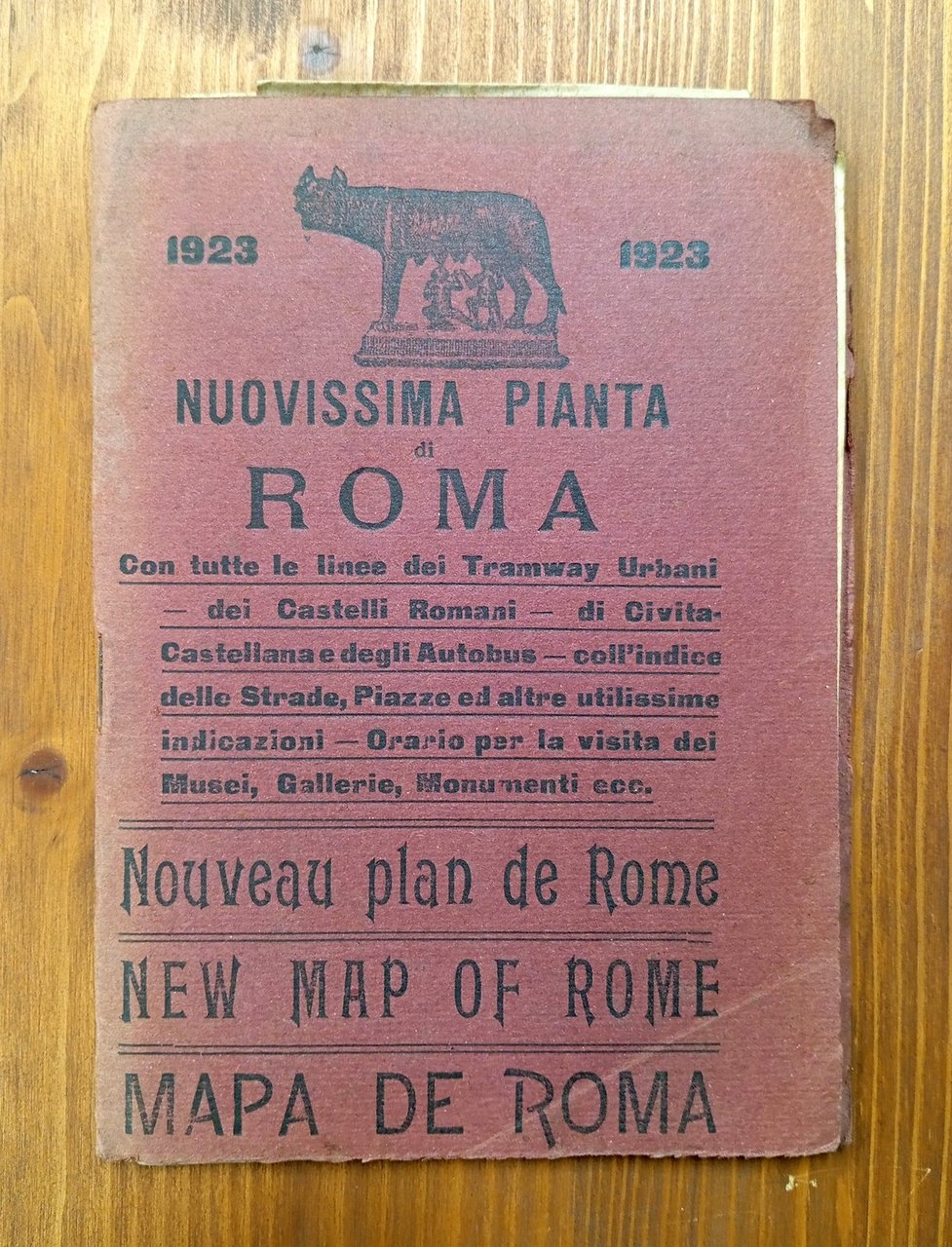 Nuovissima pianta di Roma (1923) / Nouveau plan de Rome …