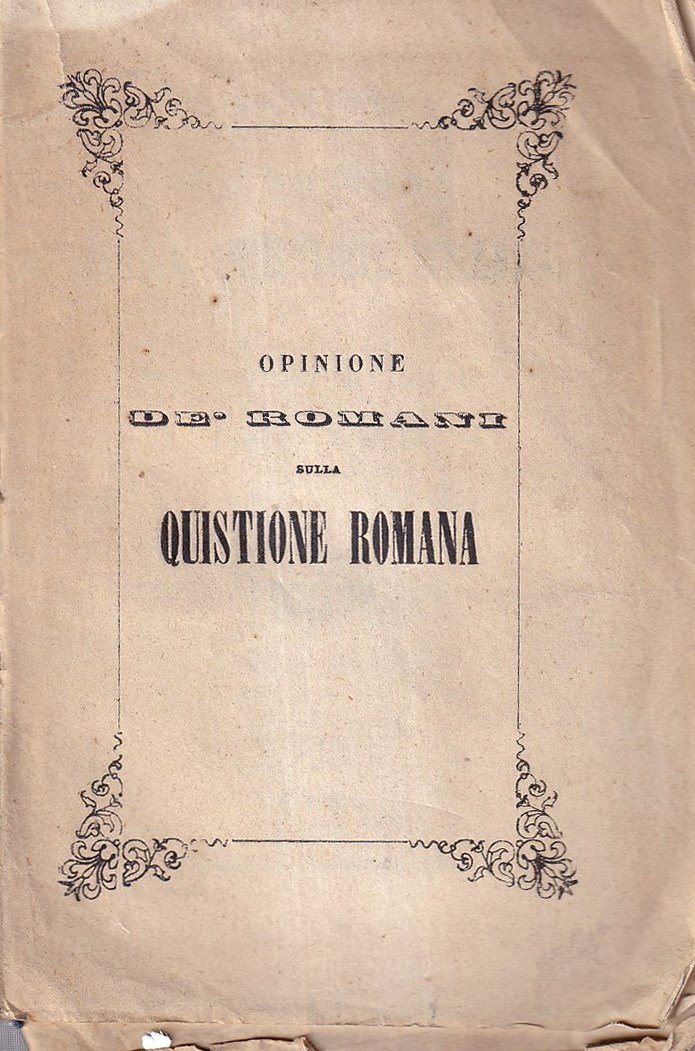 Opinione de' romani sulla Quistione Romana - per un redattore … | Immagine principale