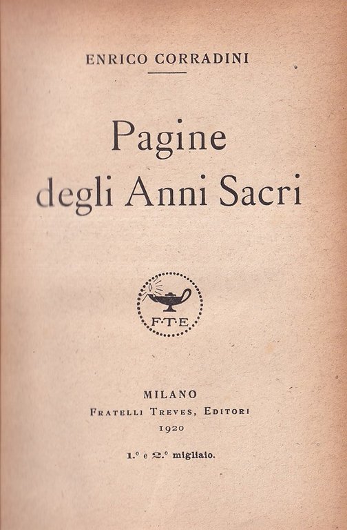Pagine degli anni sacri