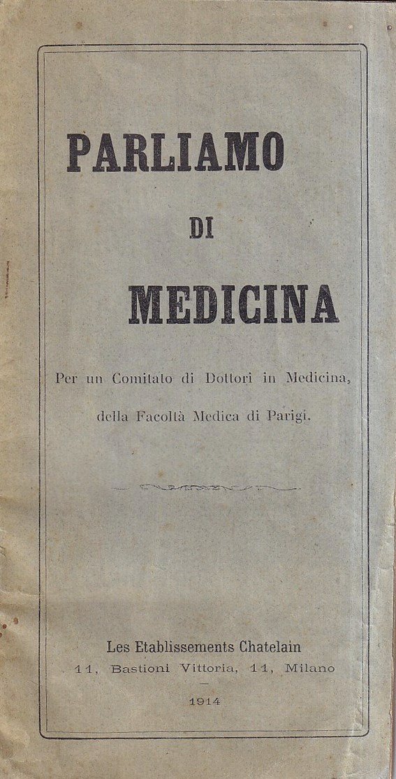 Parliamo di Medicina. Per un Comitato di Dottori in Medicina …