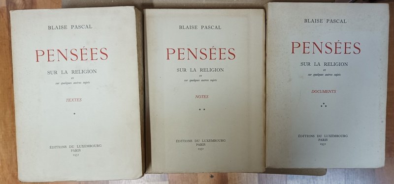 Pensées sur la religion et sur quelques autres sujets. Textes …