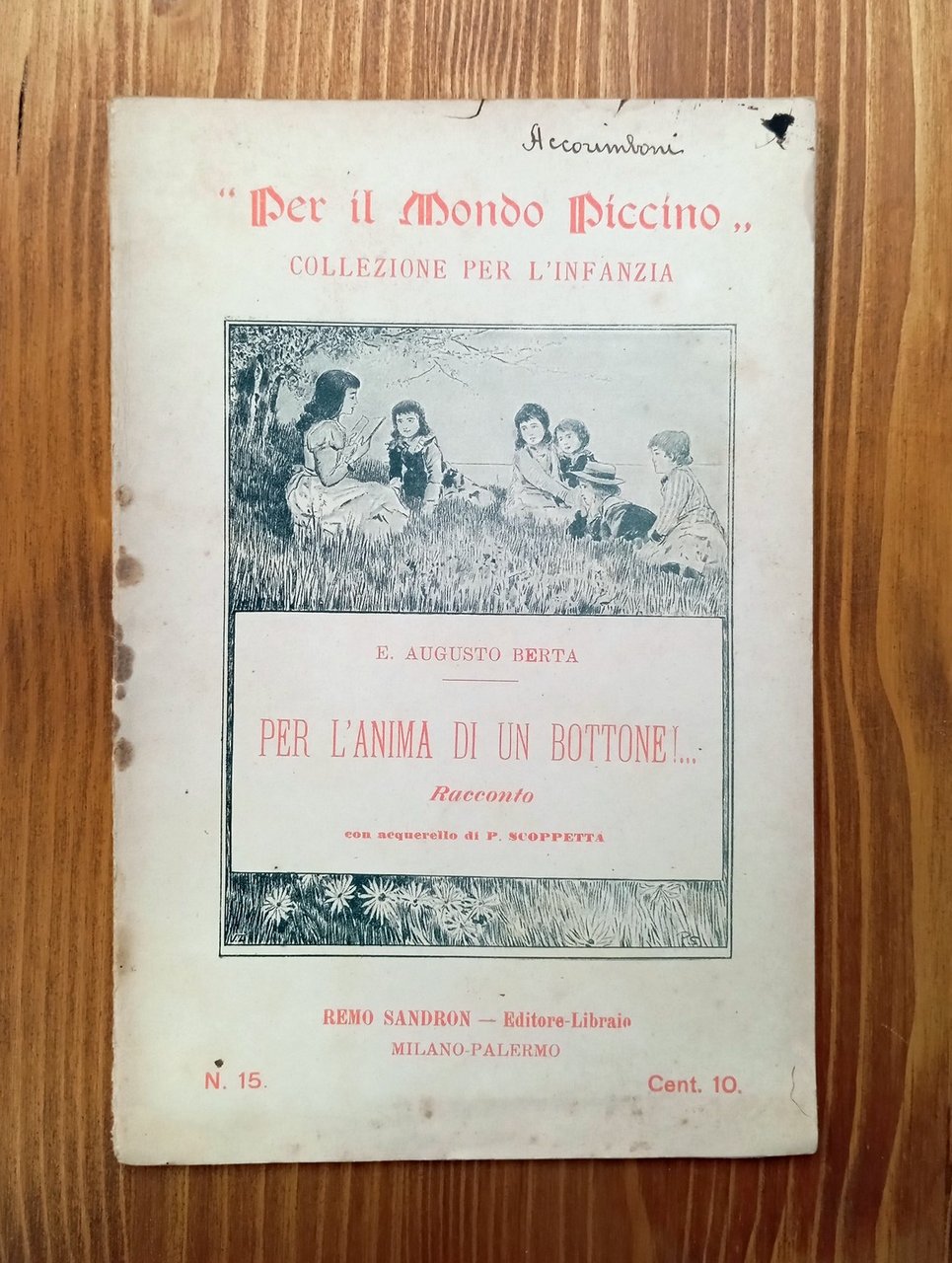 Per l'anima di un bottone!. Racconto