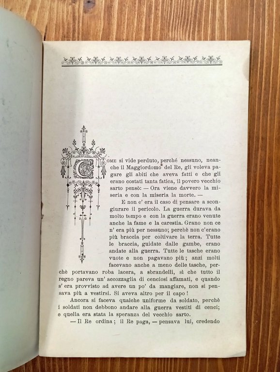 Per l'anima di un bottone!. Racconto