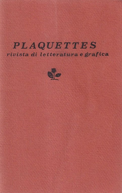 Plaquettes. Rivista di letteratura e grafica - Numero unico, gennaio … | Immagine Gallery 2