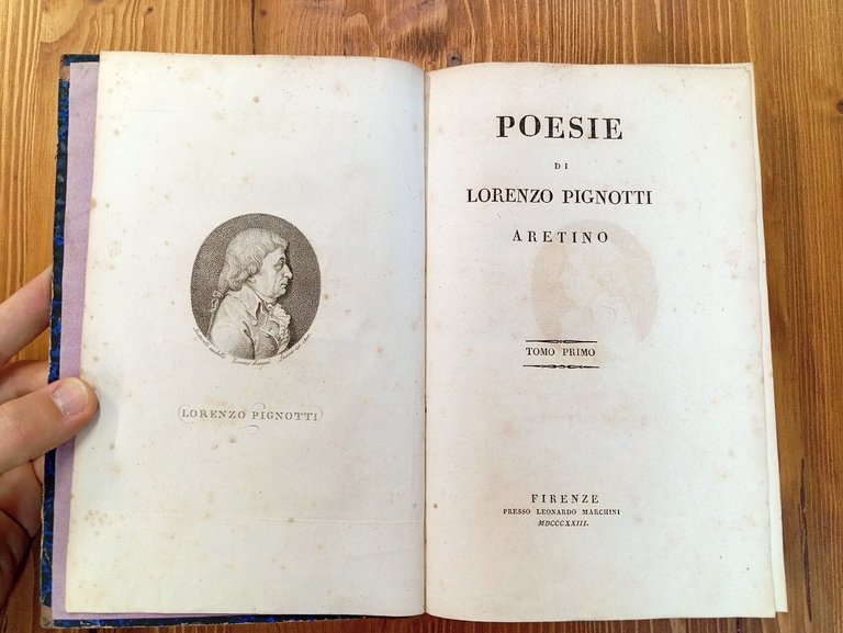 Poesie di Lorenzo Pignotti aretino. Tomo I^ e II^