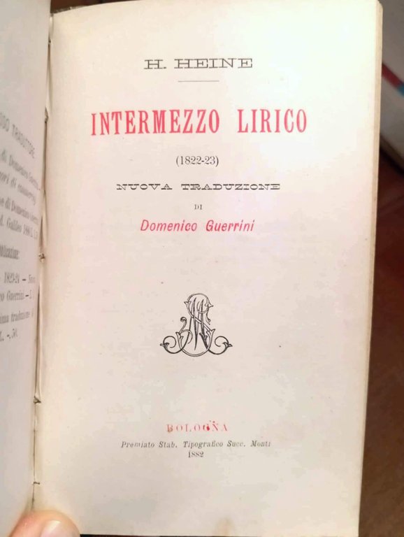 Poesie / Intermezzo lirico (1822-23) | Immagine Gallery 5