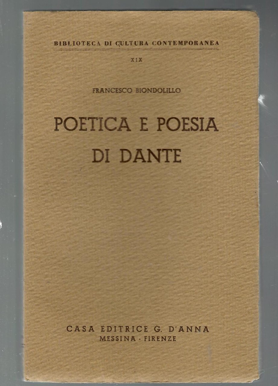 Poetica e poesia di Dante