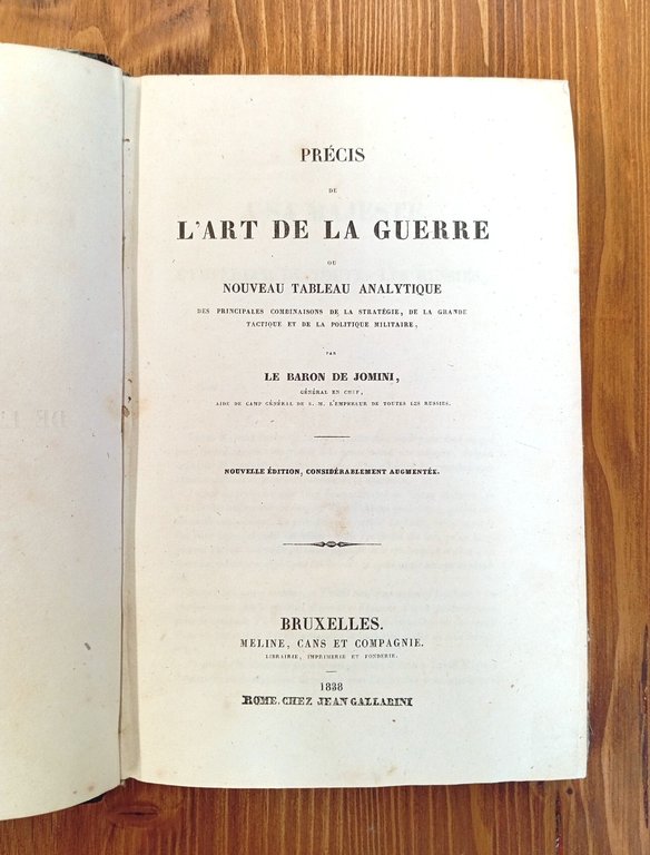 Précis de l'art de la guerre, ou nouveau tableau analytique …