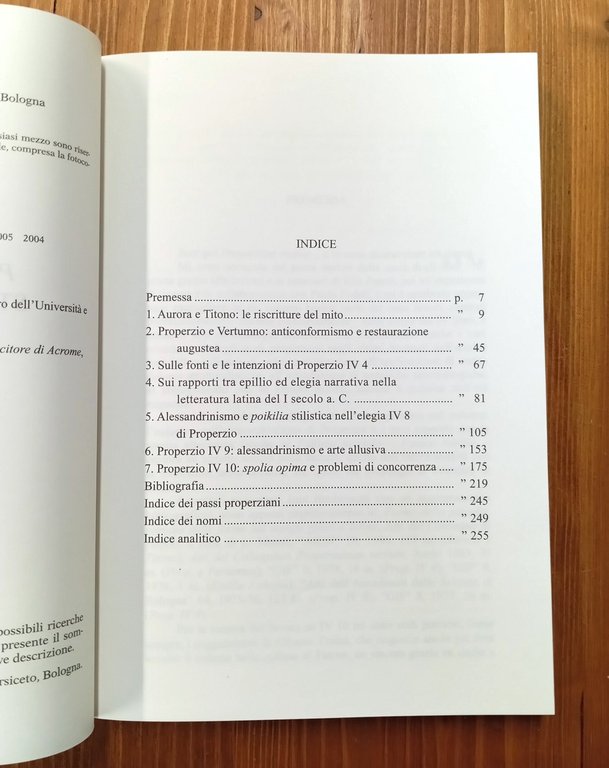 Primus ingredior. Studi su Properzio | Immagine Gallery 2