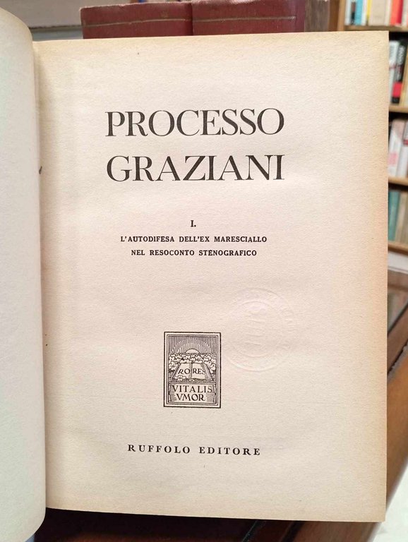 Processo Graziani. Vol. I, II e III