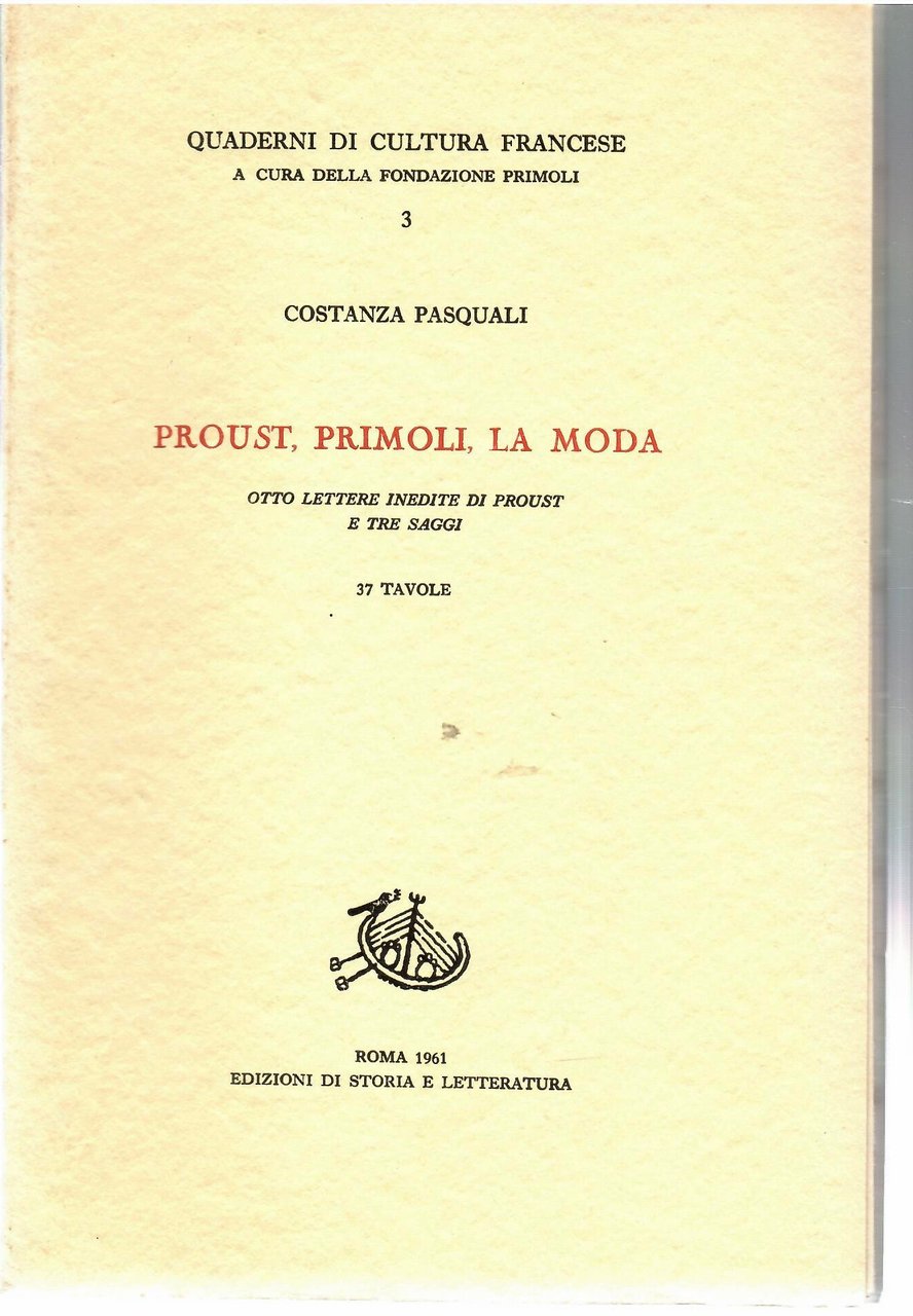 Proust, Primoli, la moda. Otto lettere inedite di Proust e …