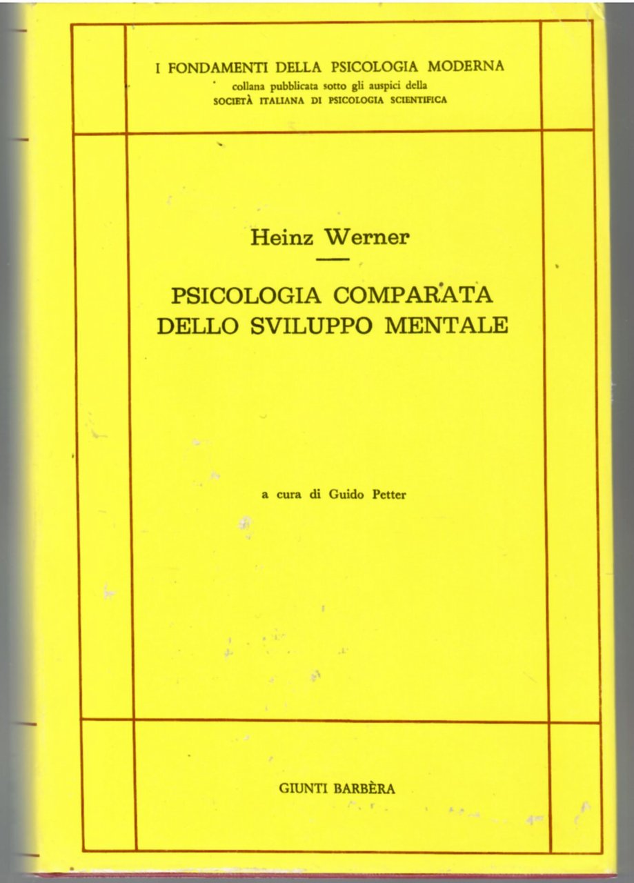 Psicologia Comparata dello Sviluppo Mentale