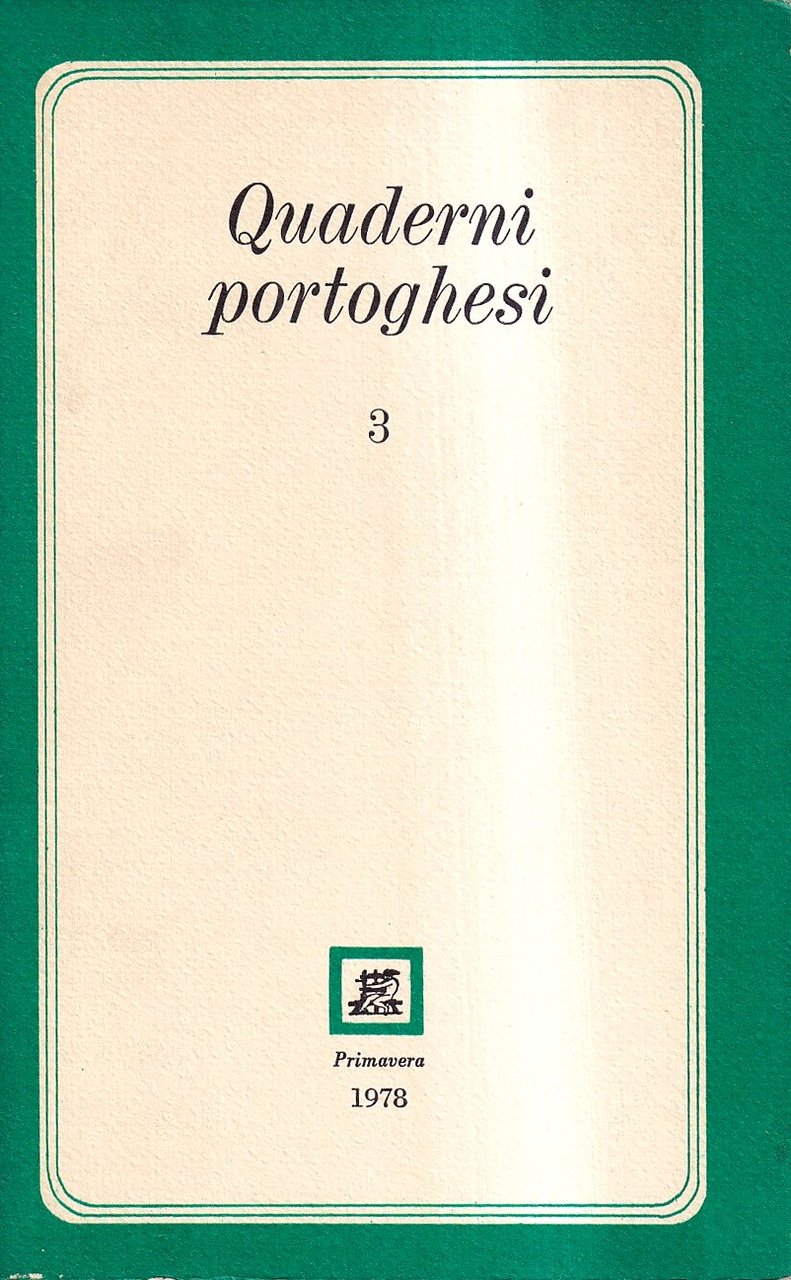 Quaderni Portoghesi - N. 3, Primavera 1978