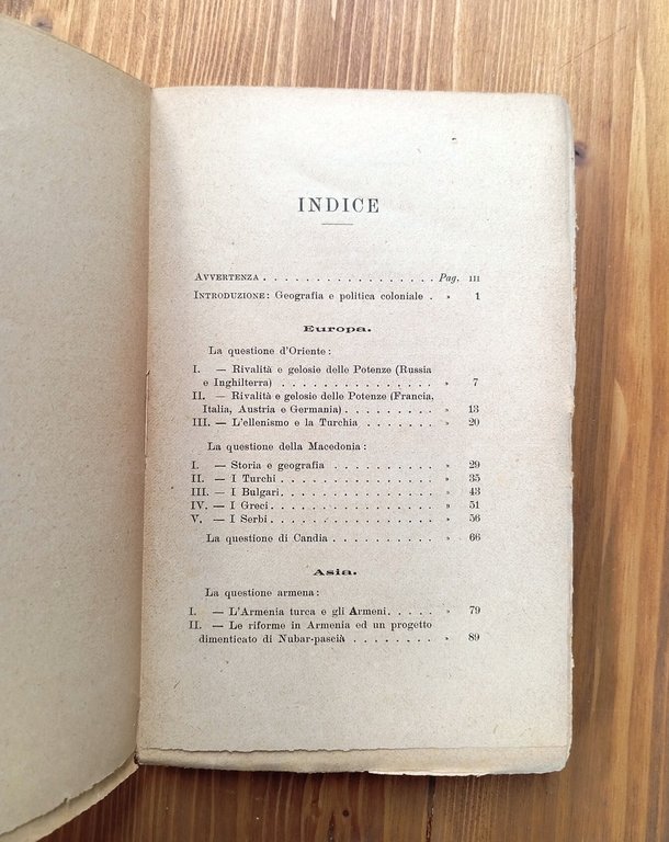 Questioni diplomatiche e coloniali. 1896 - 1906