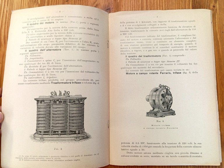 R. Scuola d'Applicazione d'Artiglieria e Genio - Sala del macchinario …