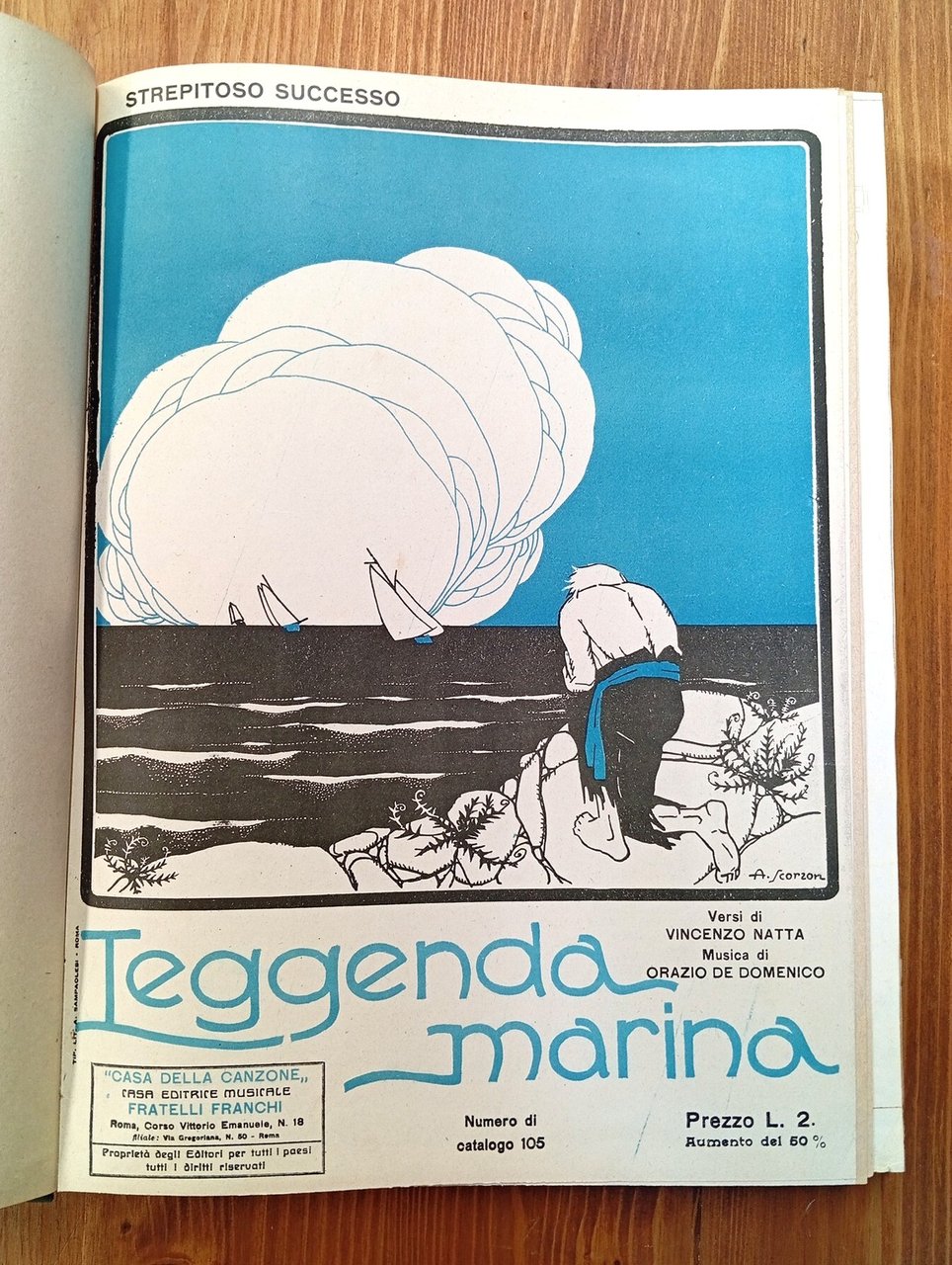 Raccolta di spartiti musicali di canzoni popolari d'ambito napoletano (primi …