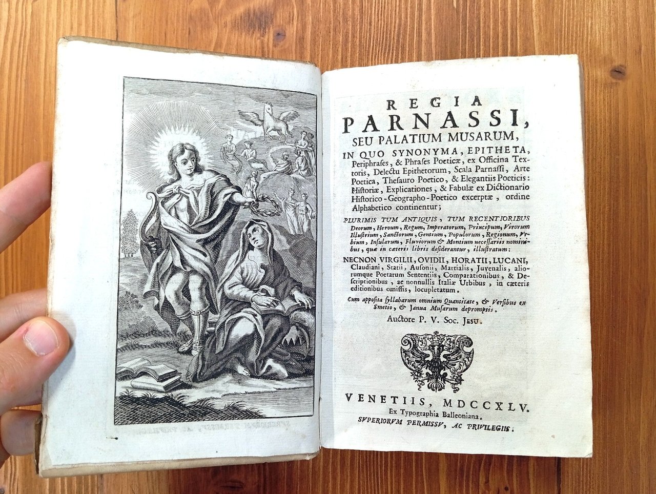 Regia Parnassi, seu Palatium Musarum, in quo synonyma, ephiteta […] …