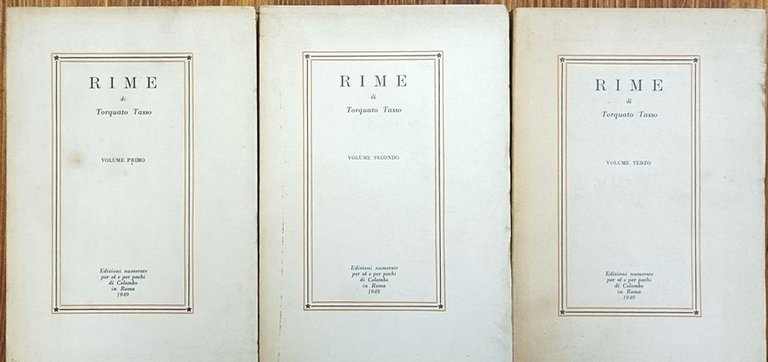 Rime. Vol. I, II, III | Immagine Gallery 2