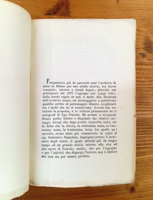 Rivelazioni storiche intorno ad Ugo Foscolo. Lettere e documenti tratti …
