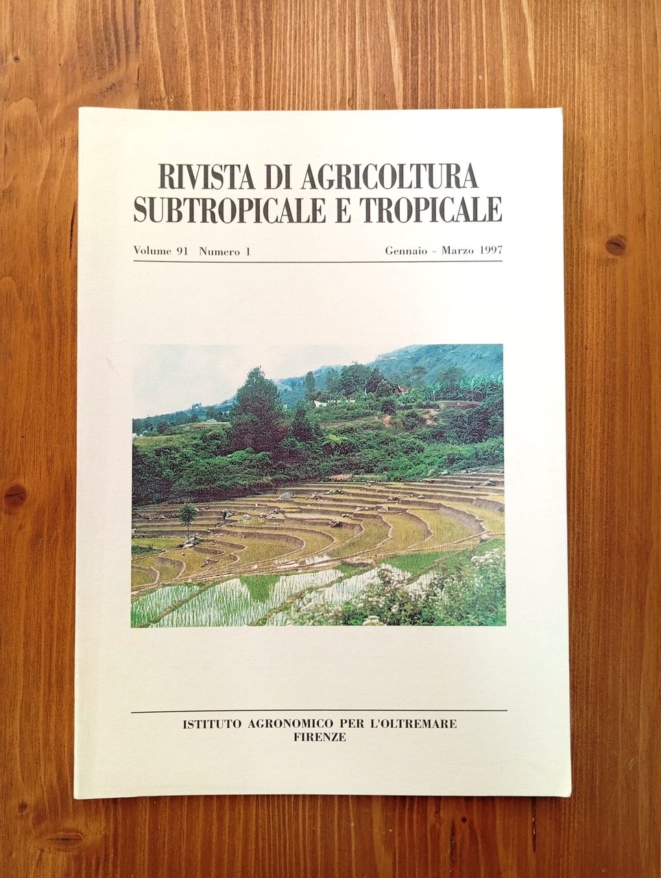Rivista di agricoltura subtropicale e tropicale - vol. 91, n. …