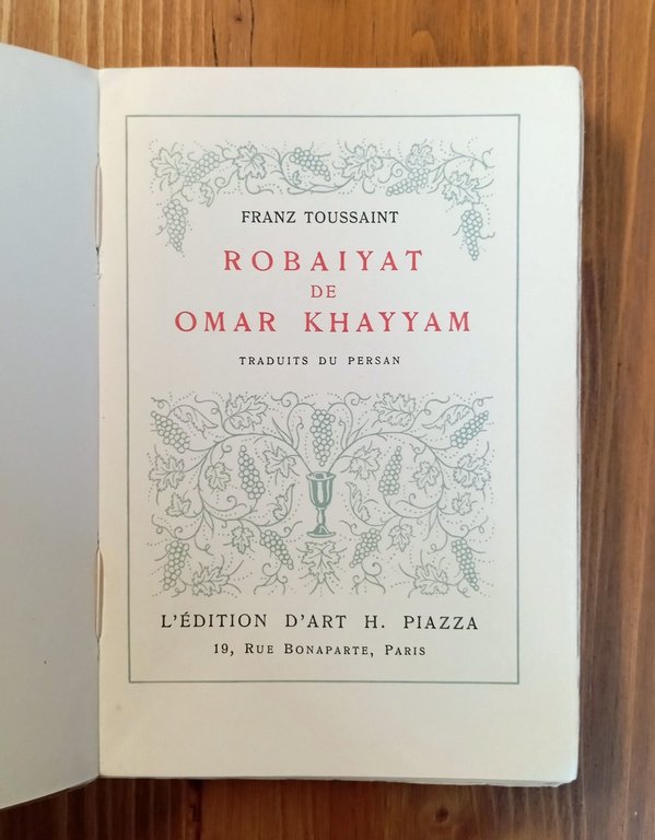 Robaiyat de Omar Khayyam