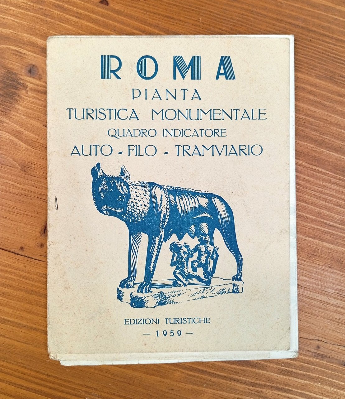 Roma - Pianta turistica monumentale. Quadro indicatore auto-filo-tramviario