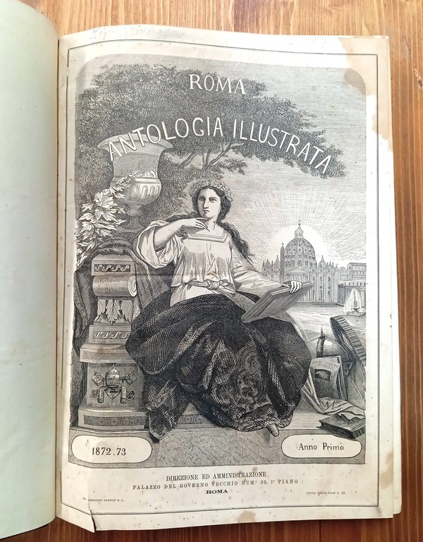 Roma. Antologia illustrata - prime due annate, 1872-1874