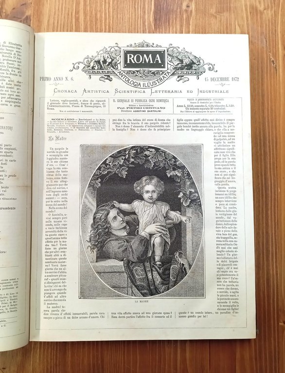 Roma. Antologia illustrata - prime due annate, 1872-1874