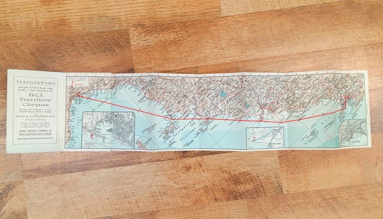 S. A. Navigazione Aerea, Genova: Carta della rotta Genova - …