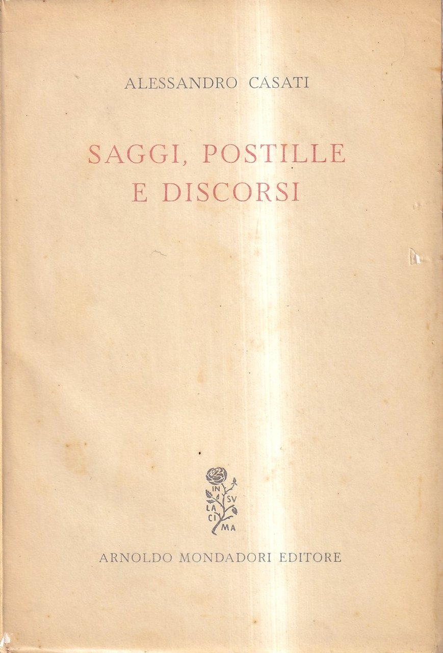 Saggi, postille e discorsi