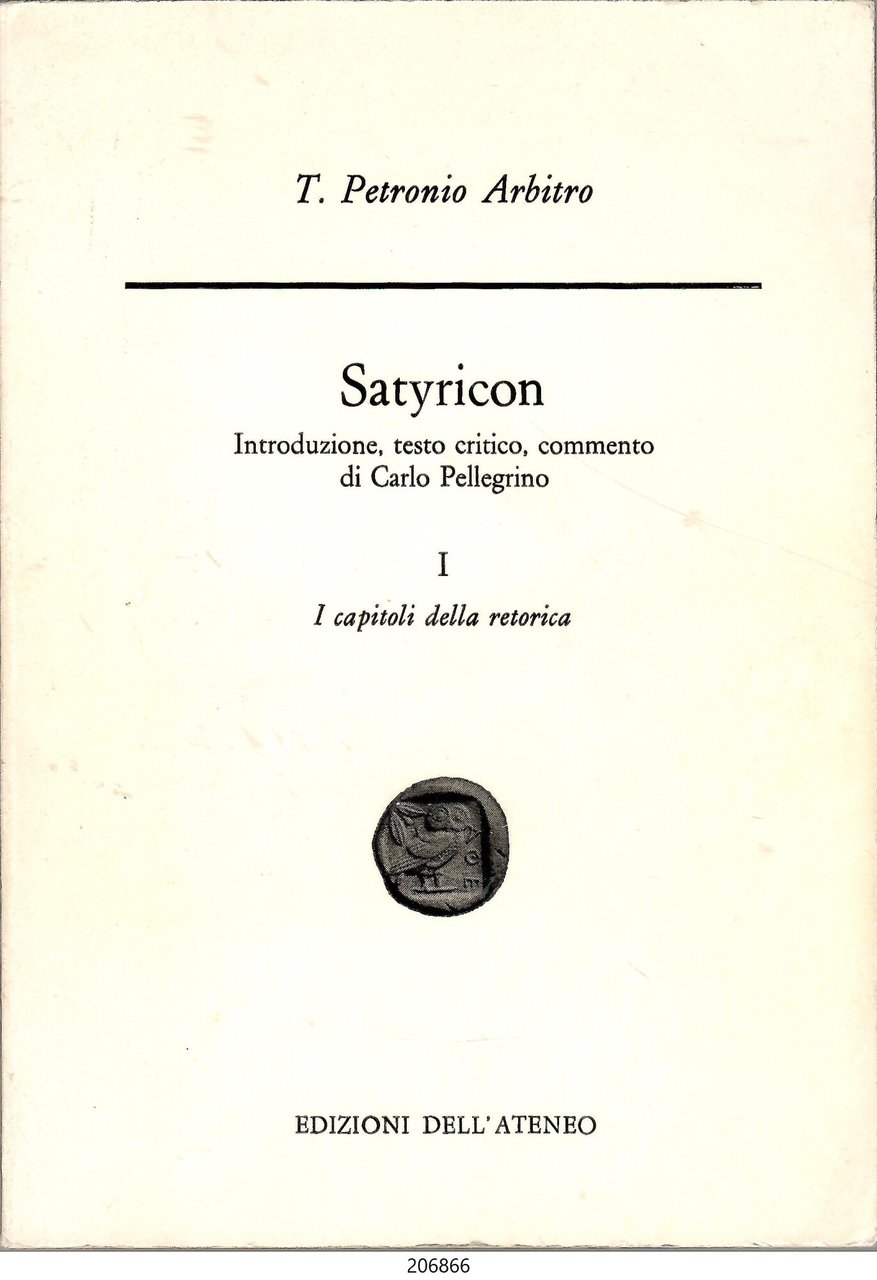 Satyricon vol. I. I capitoli della retorica | Immagine principale